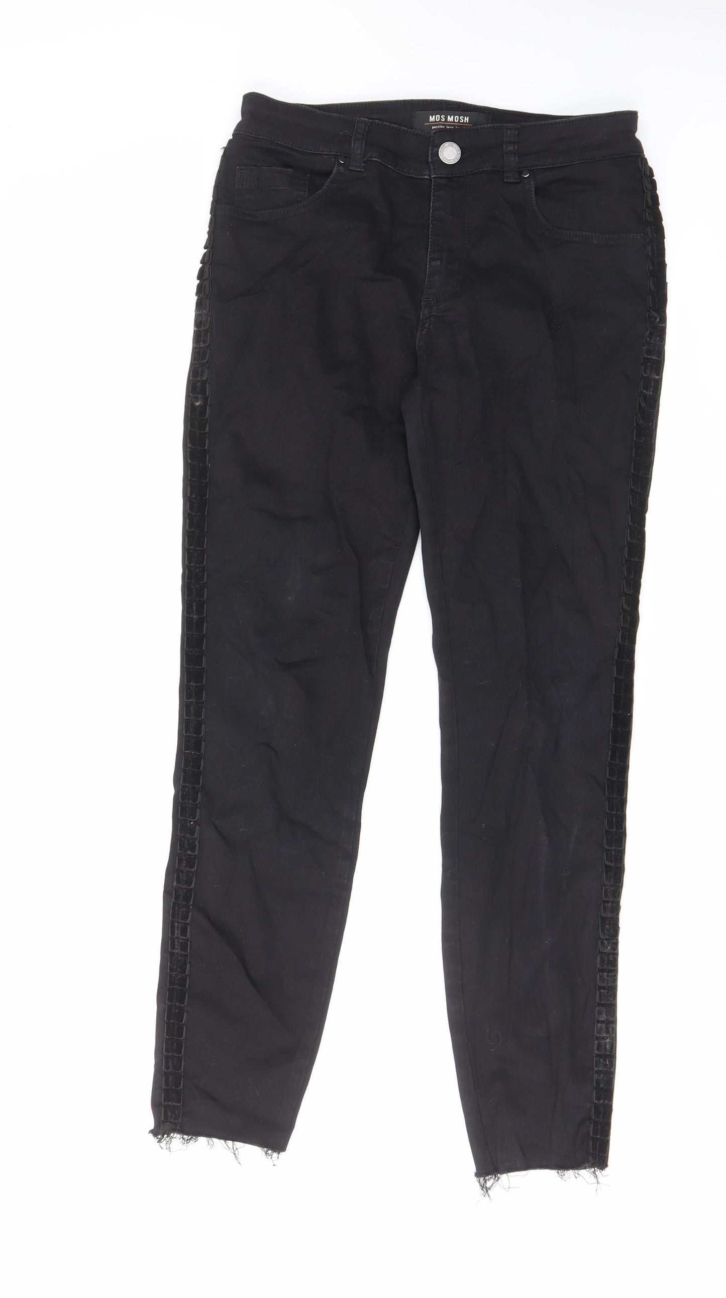 mos mosh Womens Black Cotton Skinny Jeans Size 27 in L27 in Regular Zip