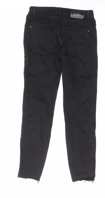 mos mosh Womens Black Cotton Skinny Jeans Size 27 in L27 in Regular Zip