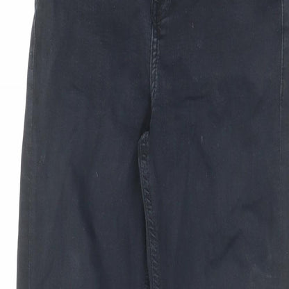 Topshop Womens Black Cotton Skinny Jeans Size 28 in L32 in Regular Zip