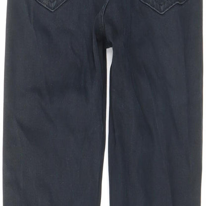 Topshop Womens Black Cotton Skinny Jeans Size 28 in L32 in Regular Zip