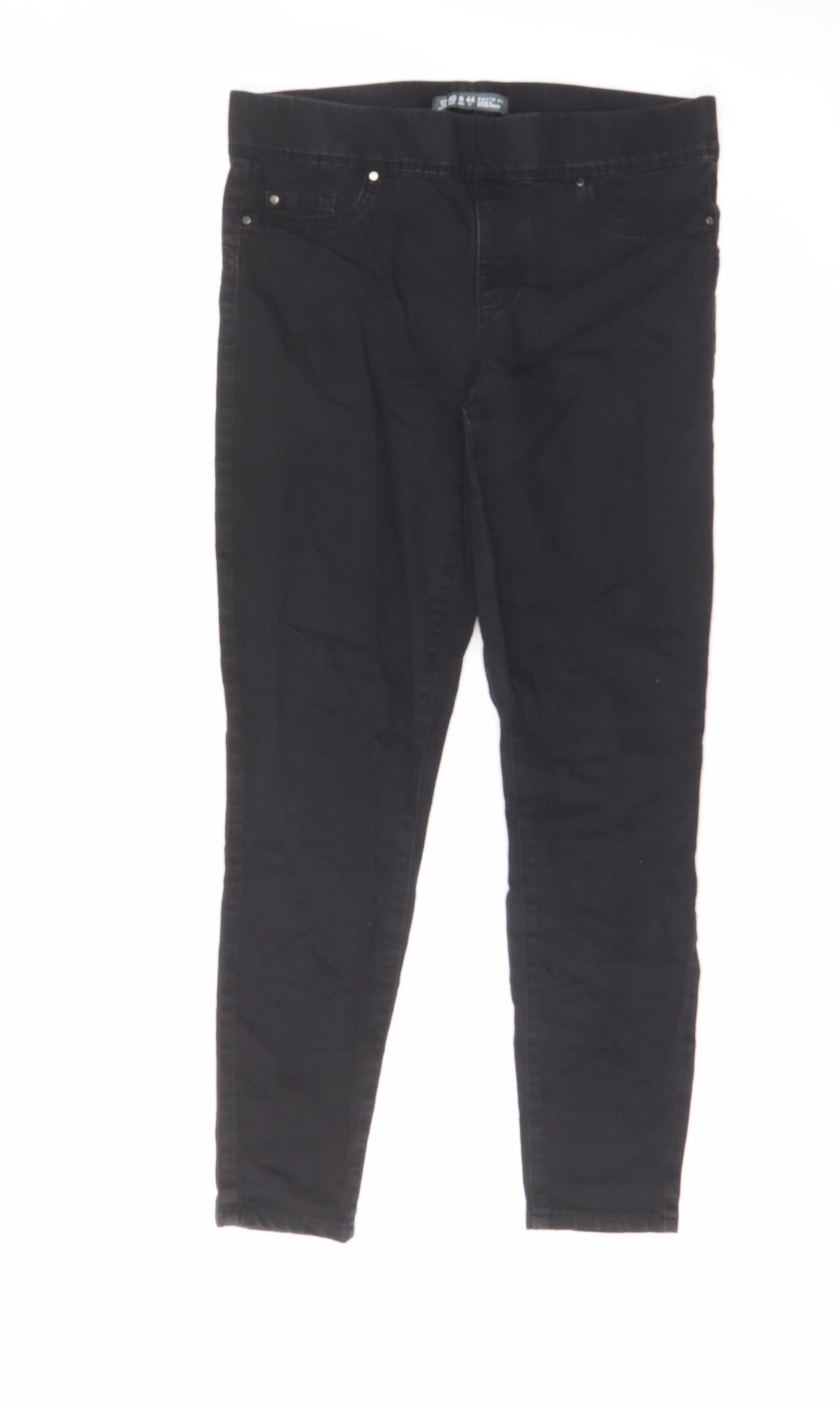 Denim & Co. Womens Black Cotton Jegging Jeans Size 10 L26 in Regular