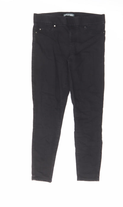 Denim & Co. Womens Black Cotton Jegging Jeans Size 10 L26 in Regular