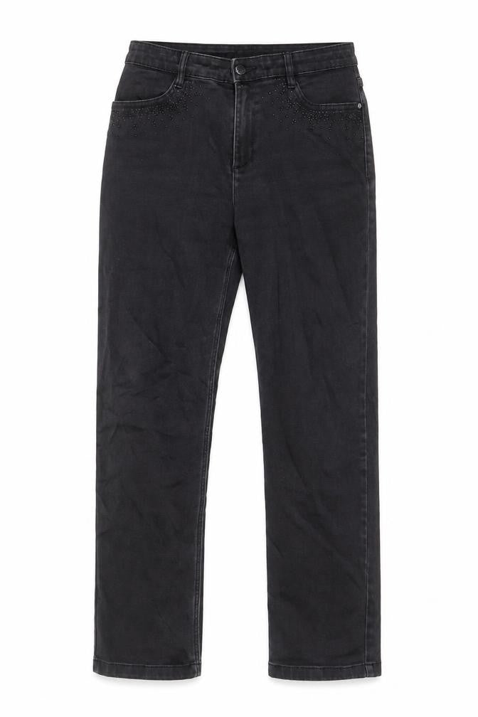 Womens UK Size 30 in Marks and Spencer Regular Fit Straight Black Jeans