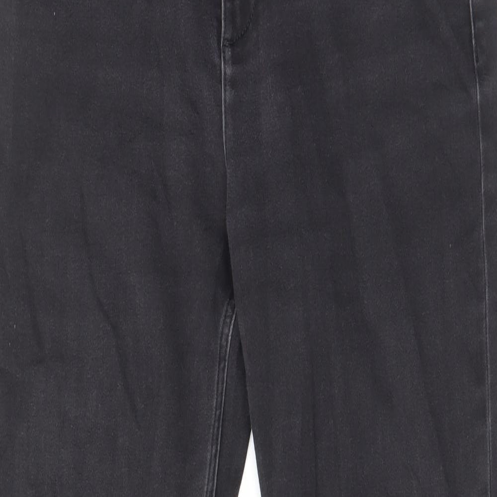 Womens UK Size 30 in Marks and Spencer Regular Fit Straight Black Jeans