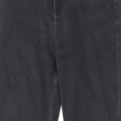 Womens UK Size 30 in Marks and Spencer Regular Fit Straight Black Jeans