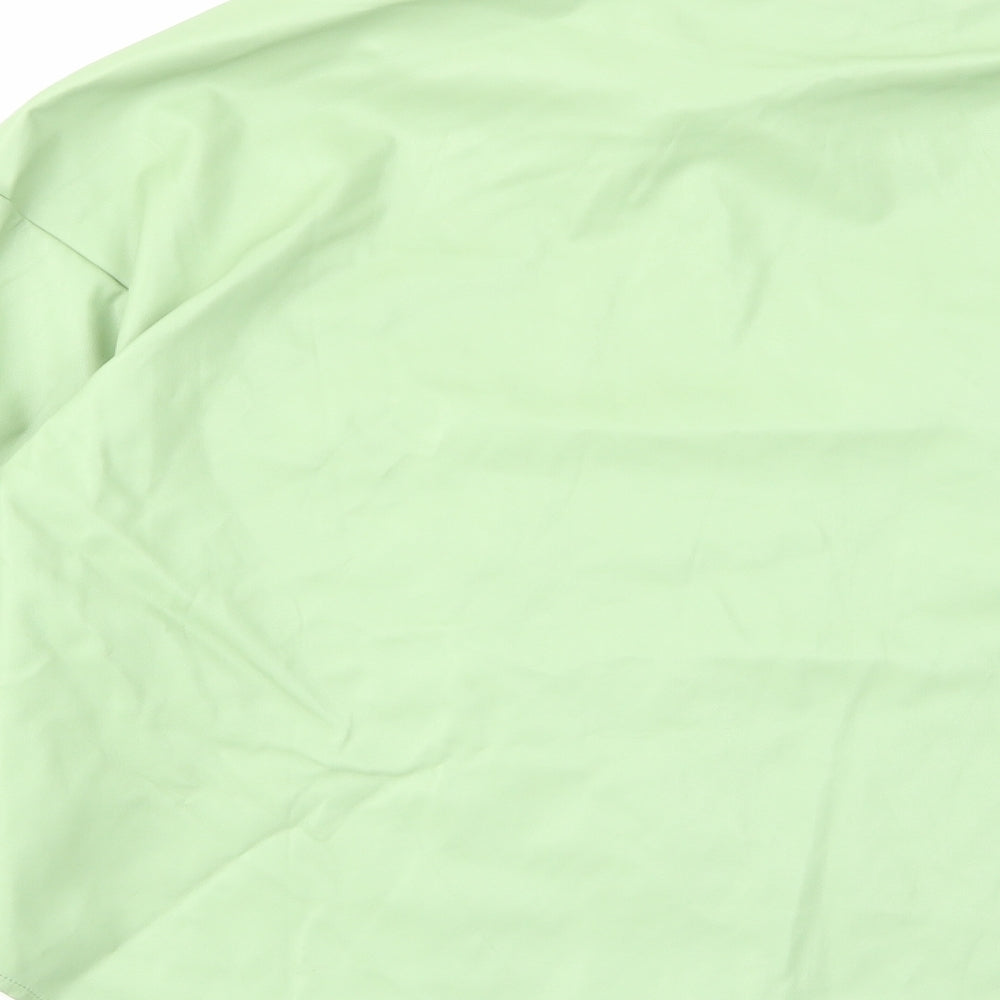 Womens UK Size 6 PRETTYLITTLETHING Green Basic Button-Up
