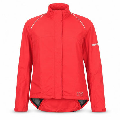 Gore Womens Red Windbreaker Jacket Size 8 Zip - Logo Water Resistant