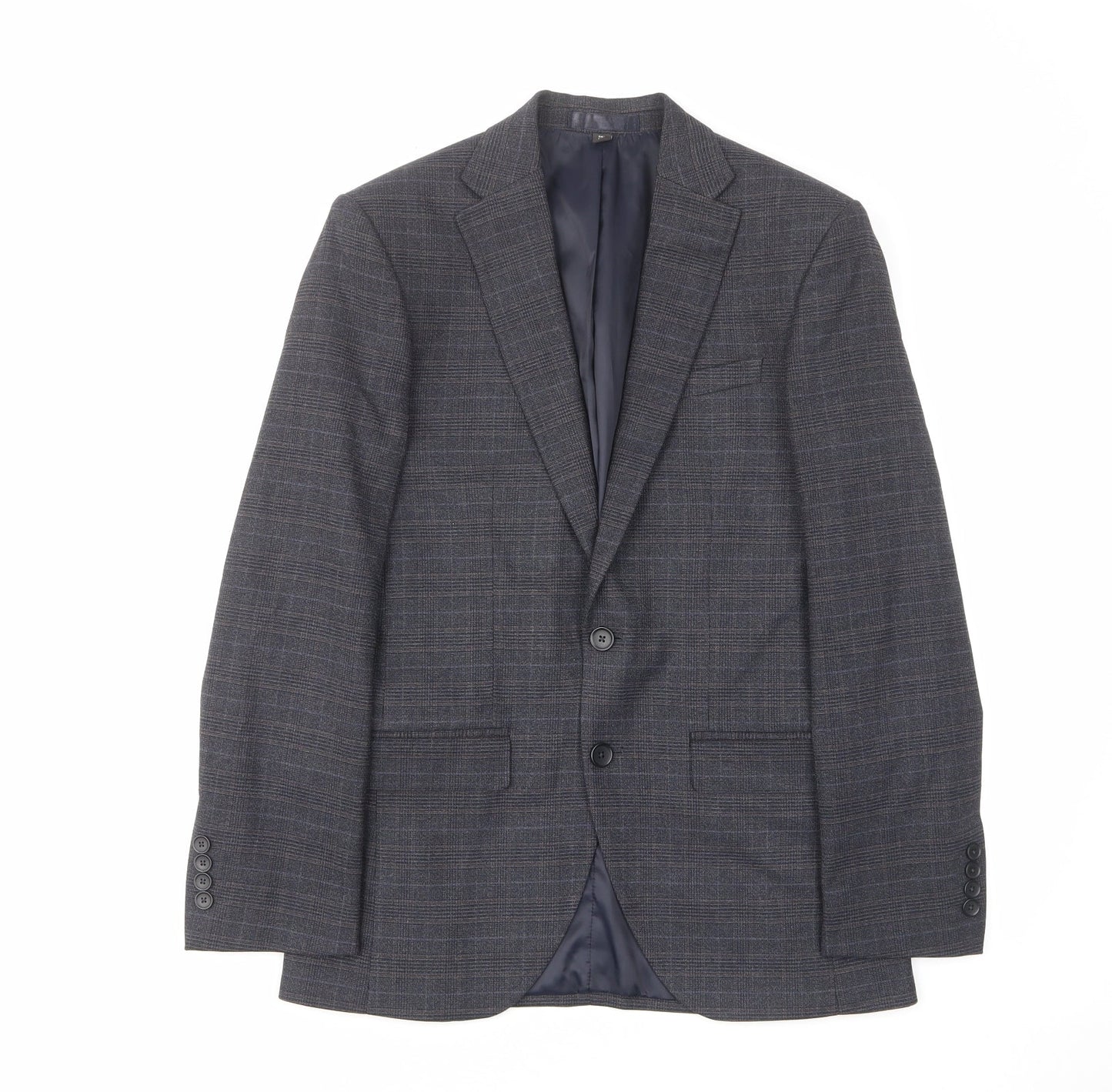 Mens UK Size 38 Marks and Spencer Regular Blue Suit Jacket