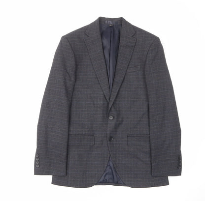 Mens UK Size 38 Marks and Spencer Regular Blue Suit Jacket