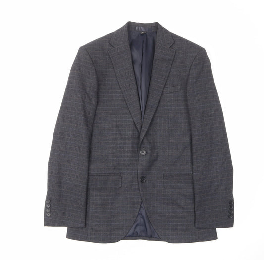Mens UK Size 38 Marks and Spencer Regular Blue Suit Jacket