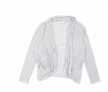 Womens UK Size L Oasis Grey Cardigan Jumper