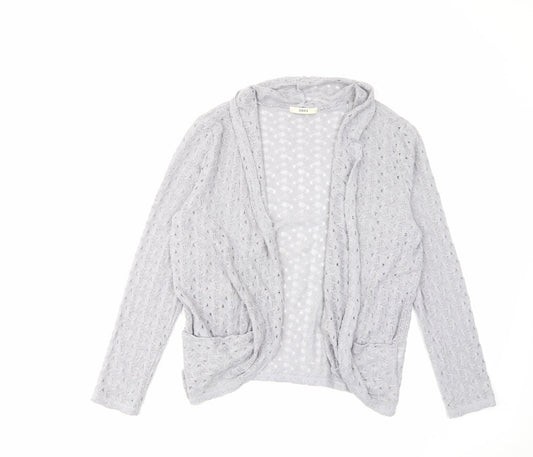 Womens UK Size L Oasis Grey Cardigan Jumper