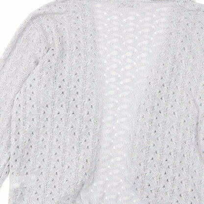 Womens UK Size L Oasis Grey Cardigan Jumper