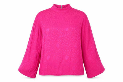 Womens UK Size 10 Topshop Pink Basic Blouse