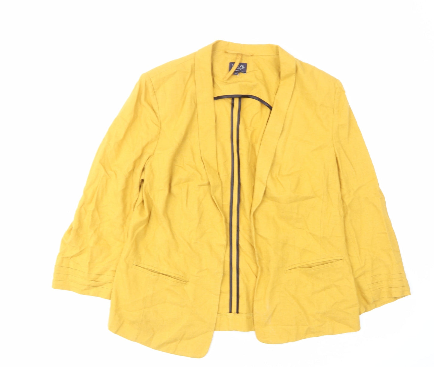 Womens UK Size 12 Marks and Spencer Yellow Jacket