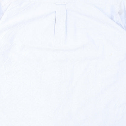 Hawkshead Mens Blue Cotton Button-Up Size L Collared Button