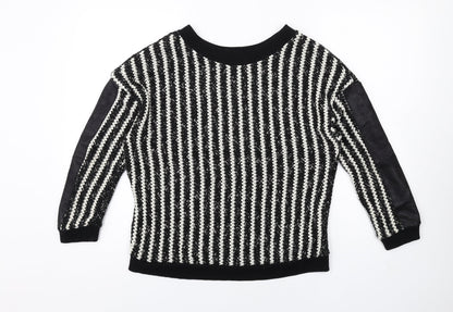 Womens UK Size S Zara Black Pullover Jumper