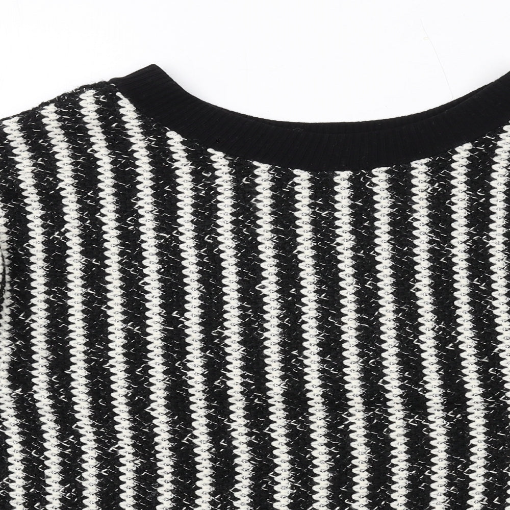 Womens UK Size S Zara Black Pullover Jumper