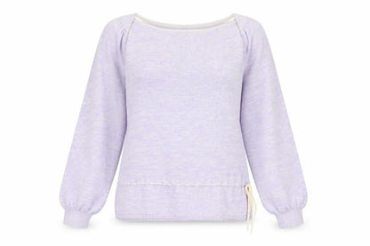 Mastina Womens Purple Boat Neck Acrylic Pullover Jumper Size 6