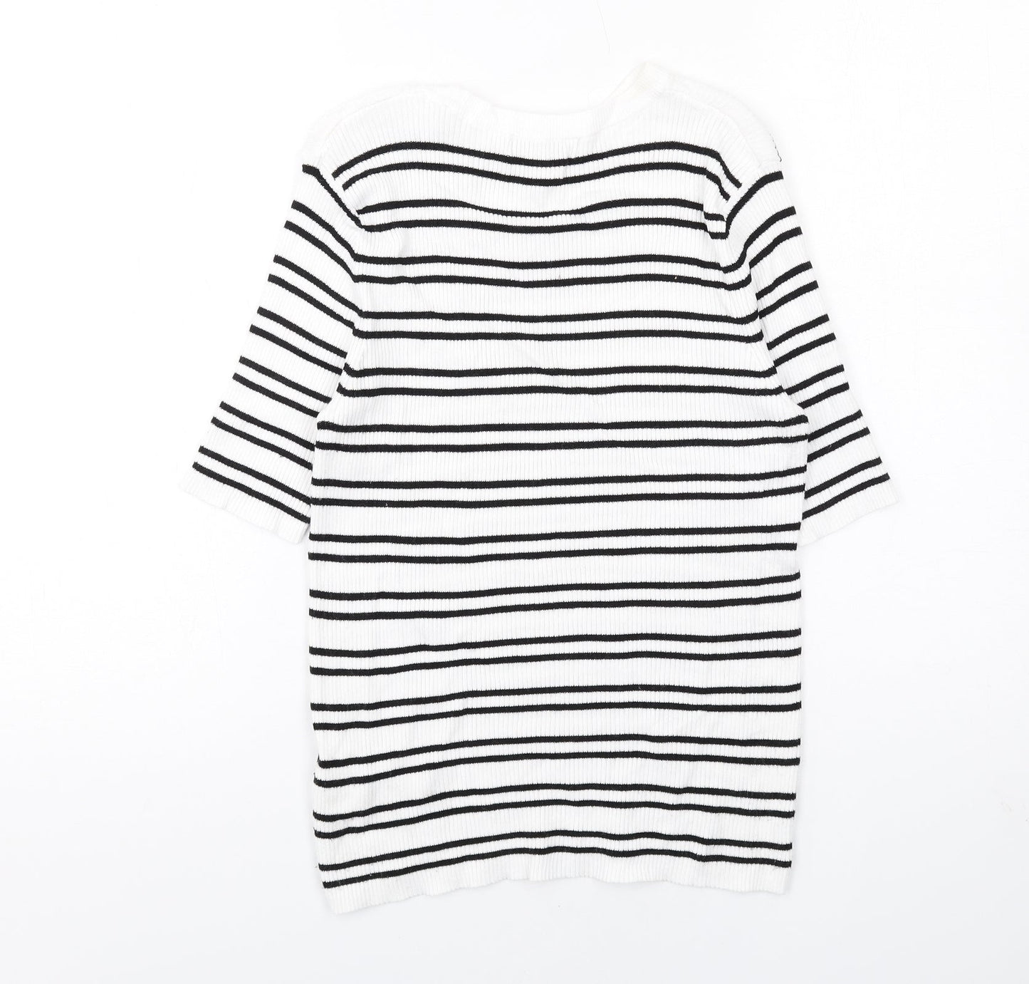 Womens UK Size M Marks and Spencer White Pullover Jumper