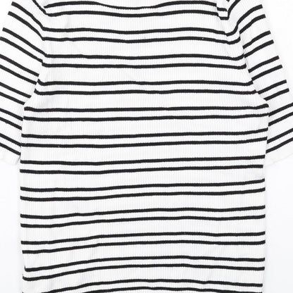 Womens UK Size M Marks and Spencer White Pullover Jumper