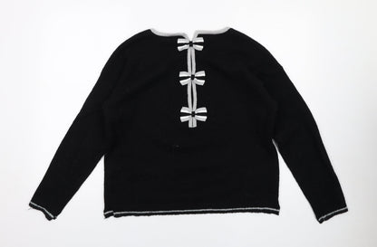 Womens UK Size S Grace & Mila Black Pullover Jumper