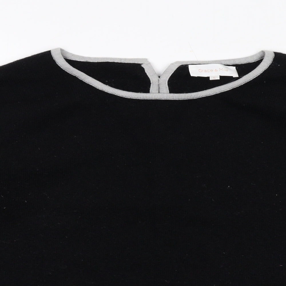 Womens UK Size S Grace & Mila Black Pullover Jumper