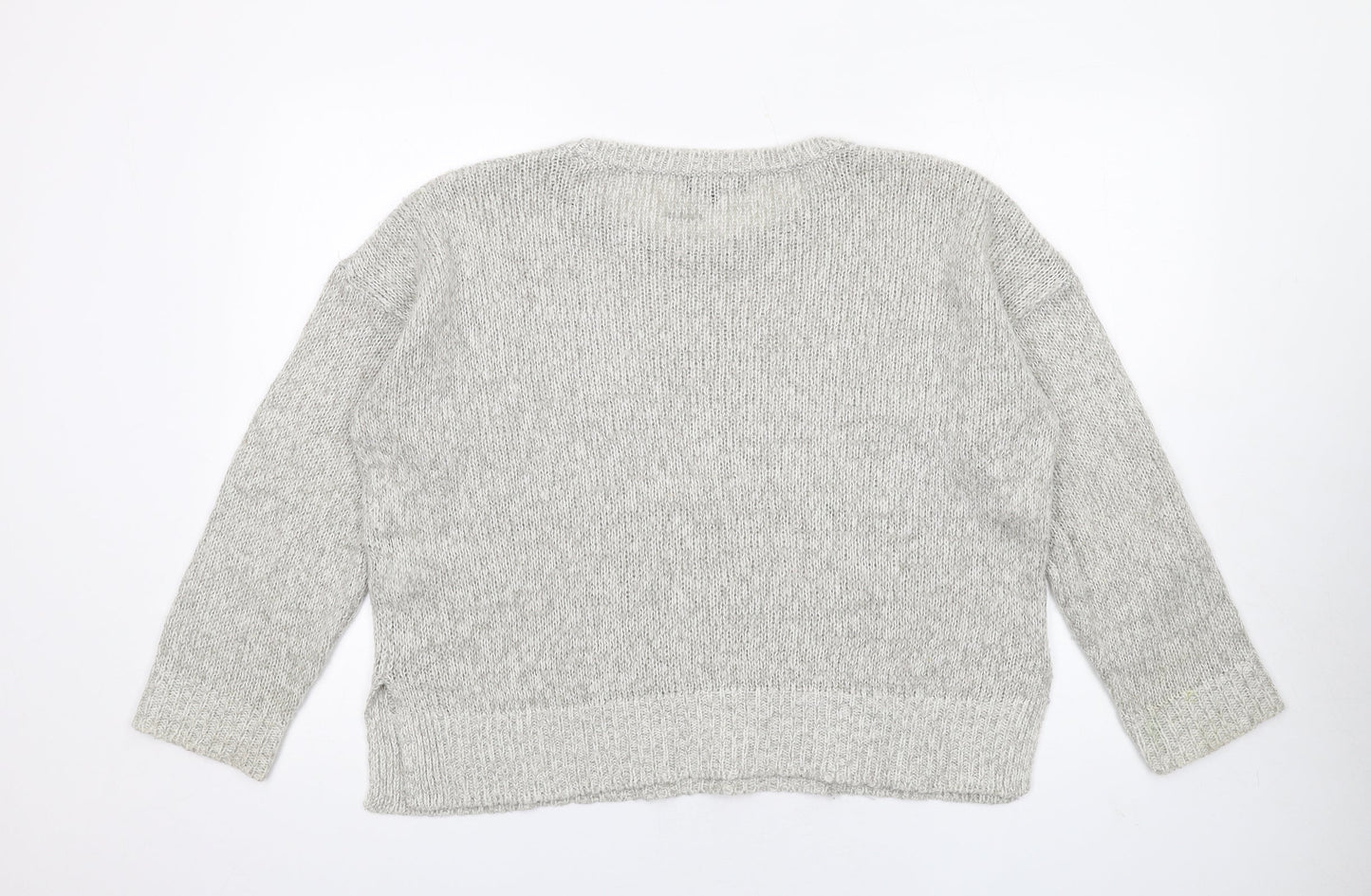Womens UK Size L New Look Grey Pullover Jumper