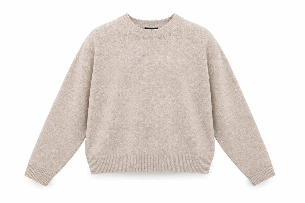 Womens UK Size M New Look Beige Pullover Jumper