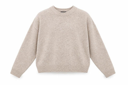 Womens UK Size M New Look Beige Pullover Jumper