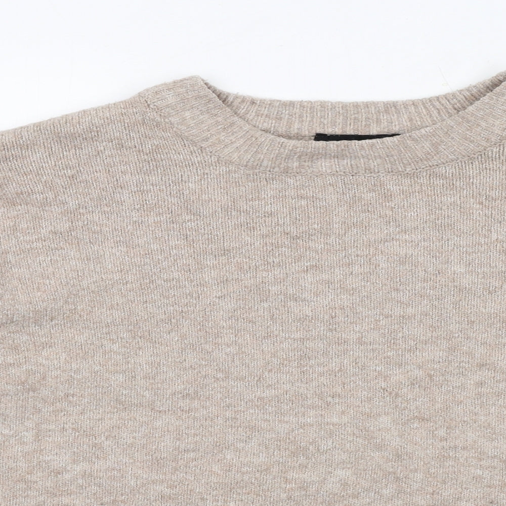 Womens UK Size M New Look Beige Pullover Jumper