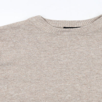Womens UK Size M New Look Beige Pullover Jumper