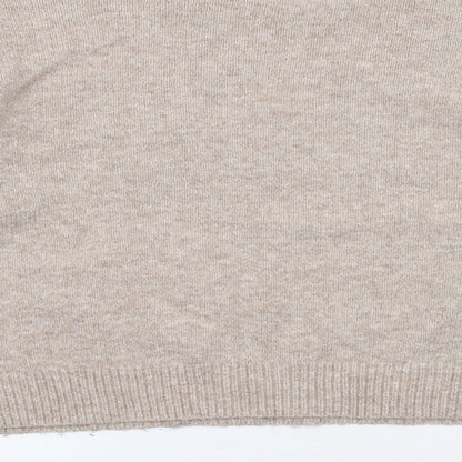 Womens UK Size M New Look Beige Pullover Jumper