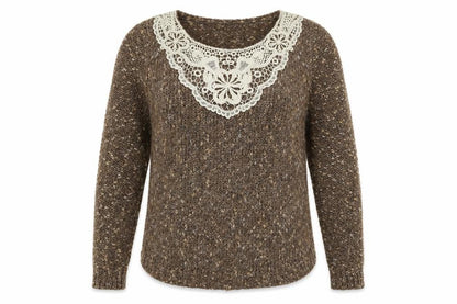 Womens UK Size 12 Marks and Spencer Brown Pullover Jumper