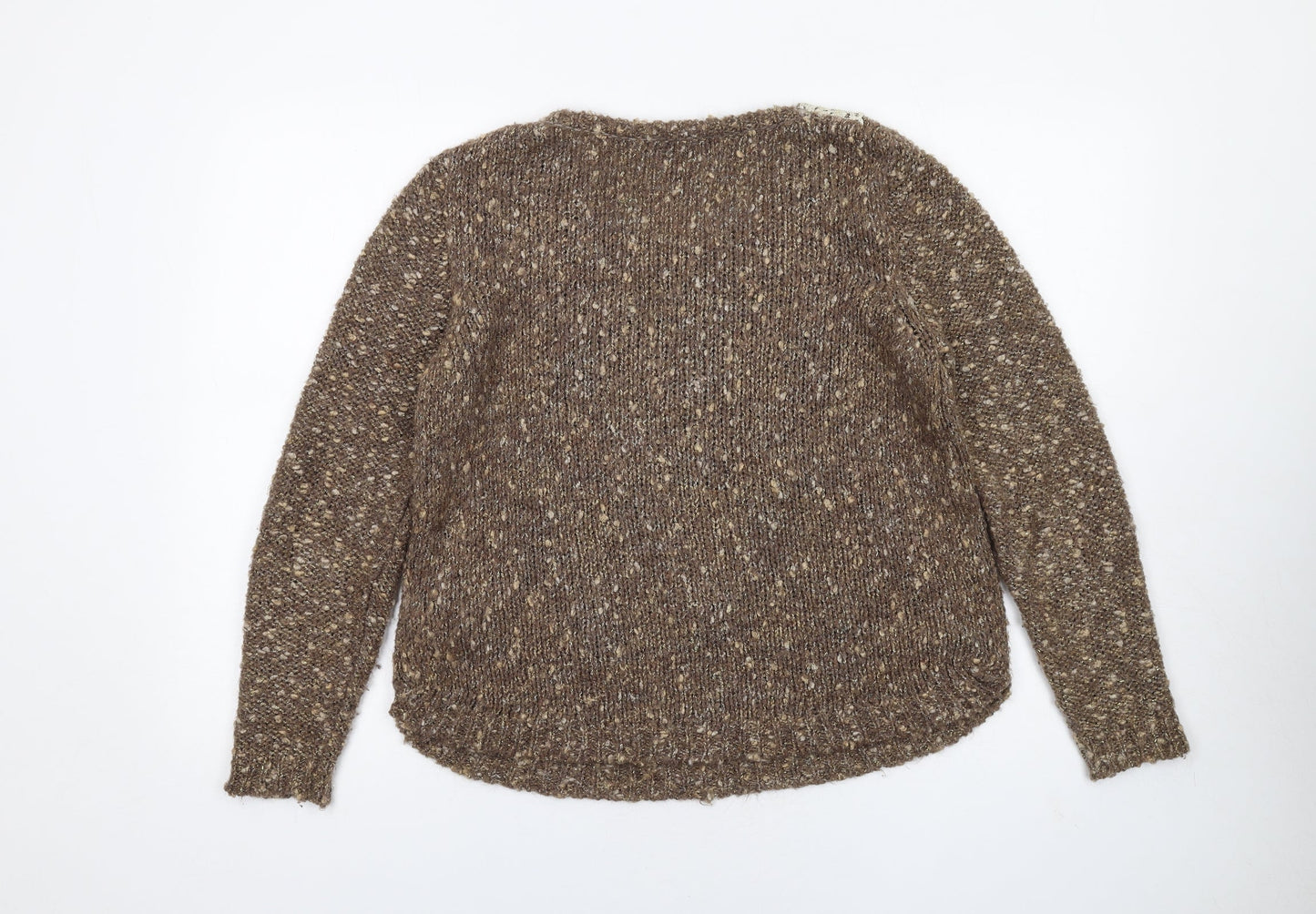 Womens UK Size 12 Marks and Spencer Brown Pullover Jumper
