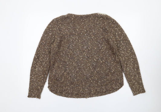 Womens UK Size 12 Marks and Spencer Brown Pullover Jumper