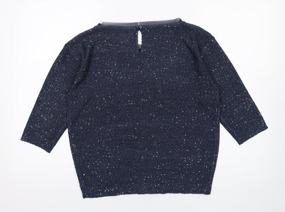 Womens UK Size M Monsoon Blue Pullover Jumper