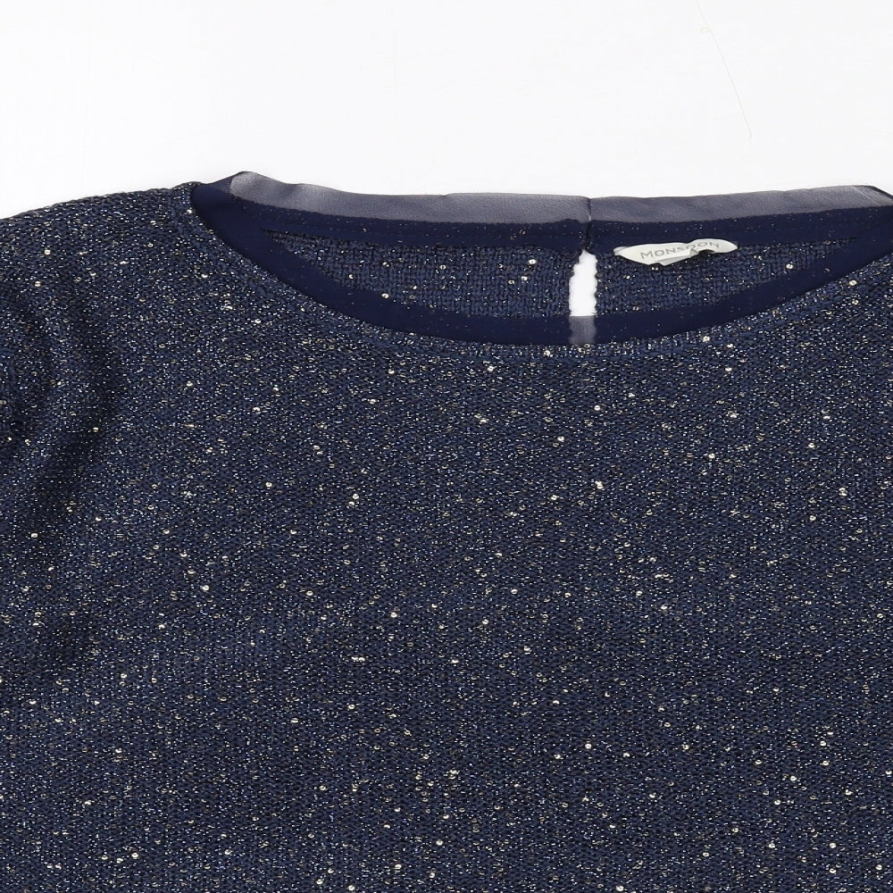 Womens UK Size M Monsoon Blue Pullover Jumper