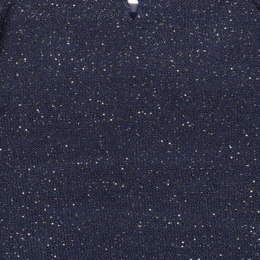 Womens UK Size M Monsoon Blue Pullover Jumper