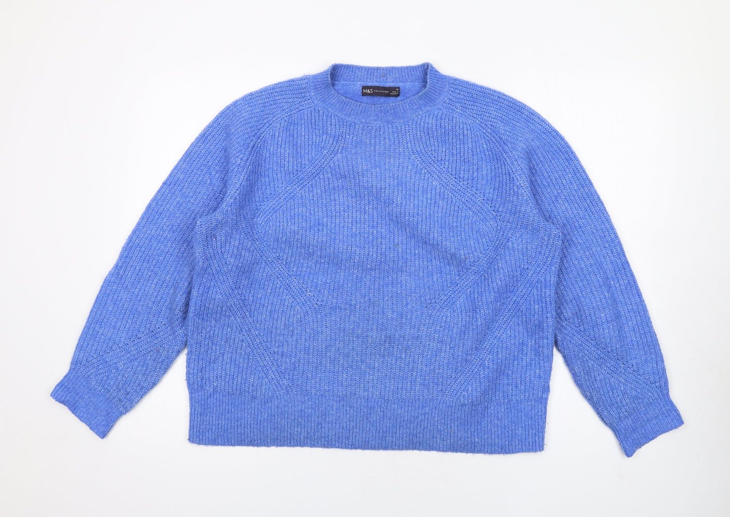 Womens UK Size M Marks and Spencer Blue Pullover Jumper