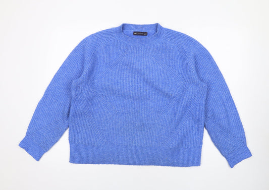 Womens UK Size M Marks and Spencer Blue Pullover Jumper
