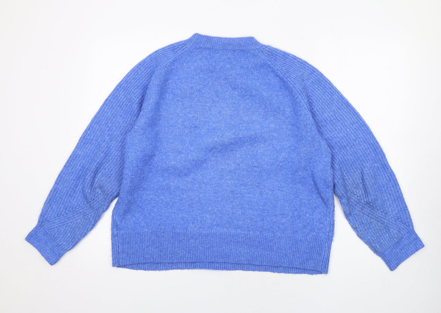 Womens UK Size M Marks and Spencer Blue Pullover Jumper