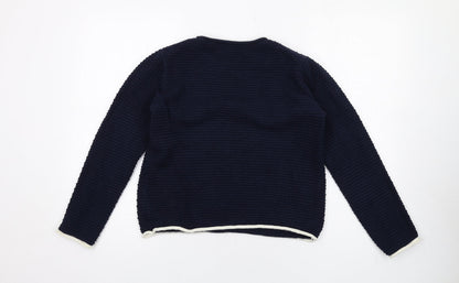 Womens UK Size S Marks and Spencer Blue Pullover Jumper