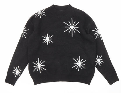Womens UK Size M Marks and Spencer Black Pullover Jumper