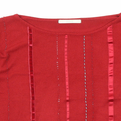 Womens UK Size 8 Marks and Spencer Red Pullover Jumper