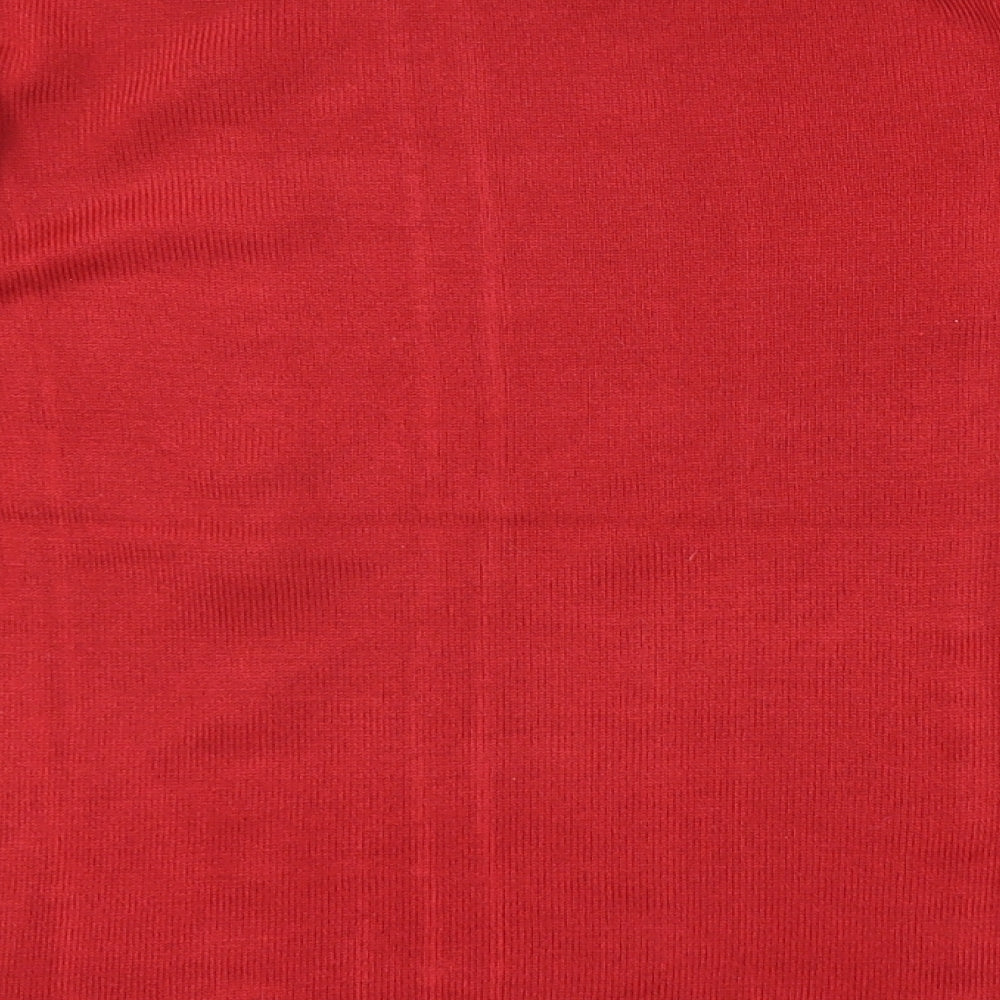 Womens UK Size 8 Marks and Spencer Red Pullover Jumper
