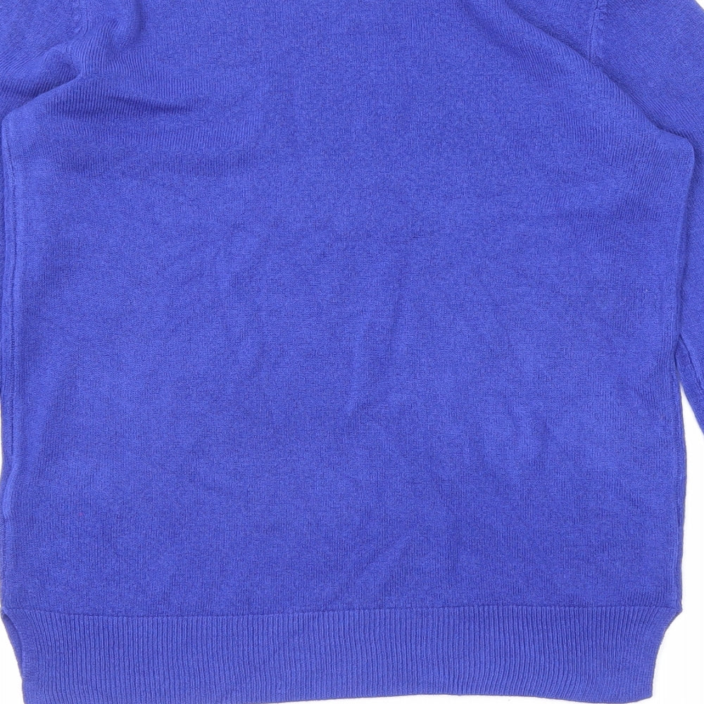 Womens UK Size 8 Marks and Spencer Blue Pullover Jumper