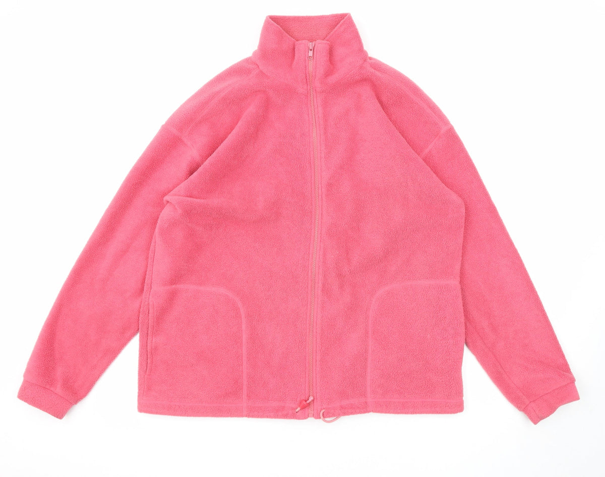 Best Basics Womens Pink Jacket Size 14 Zip