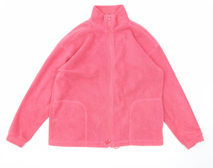 Best Basics Womens Pink Jacket Size 14 Zip