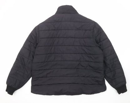 Womens UK Size 2XL Marks and Spencer Black Quilted Coat